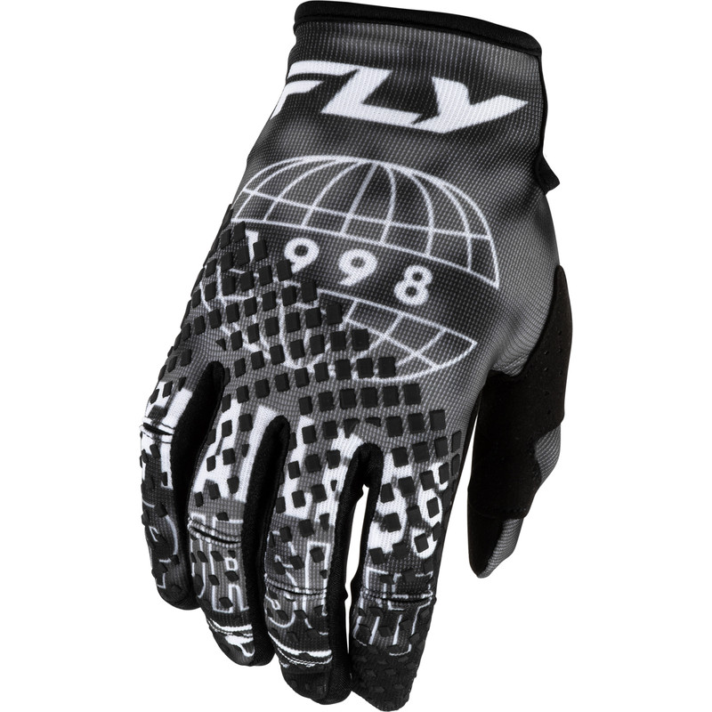 FLY RACING Kinetic Blur Gloves - Black/Grey FLY RACING Kinetic Blur Gloves - Black/Grey