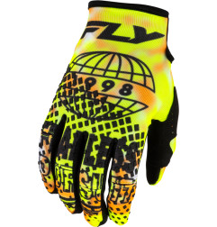 Gants FLY RACING Kinetic Blur - blanc/Hi-Vis/orange