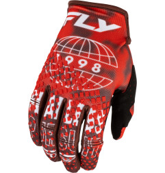 FLY RACING Kinetic Blur Handschuhe - Rot/Braun