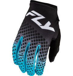 FLY RACING Kinetic Fade Handschuhe - Schwarz/Blau/Weiß