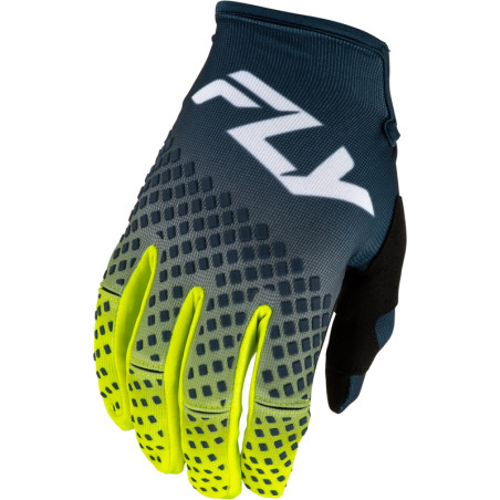 FLY RACING Kinetic Fade Handschuhe - Navy/Hi-Vis/Weiß