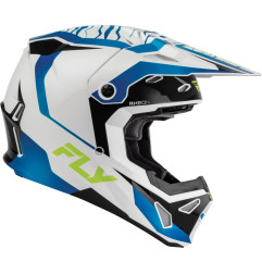 FLY RACING Formula CP Charge Youth Helmet - White/Blue/Black - size YL