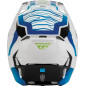 FLY RACING Formula CP Charge Jugendhelm - Weiß/Blau/Schwarz - Größe YL