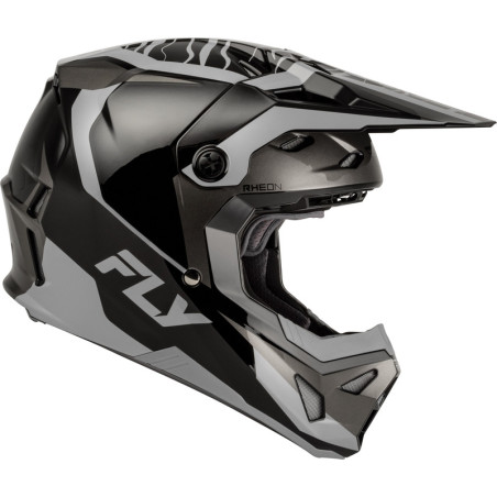 Casco infantil FLY RACING Formula CP Charge - negro/gris/Light Grey - talla YL