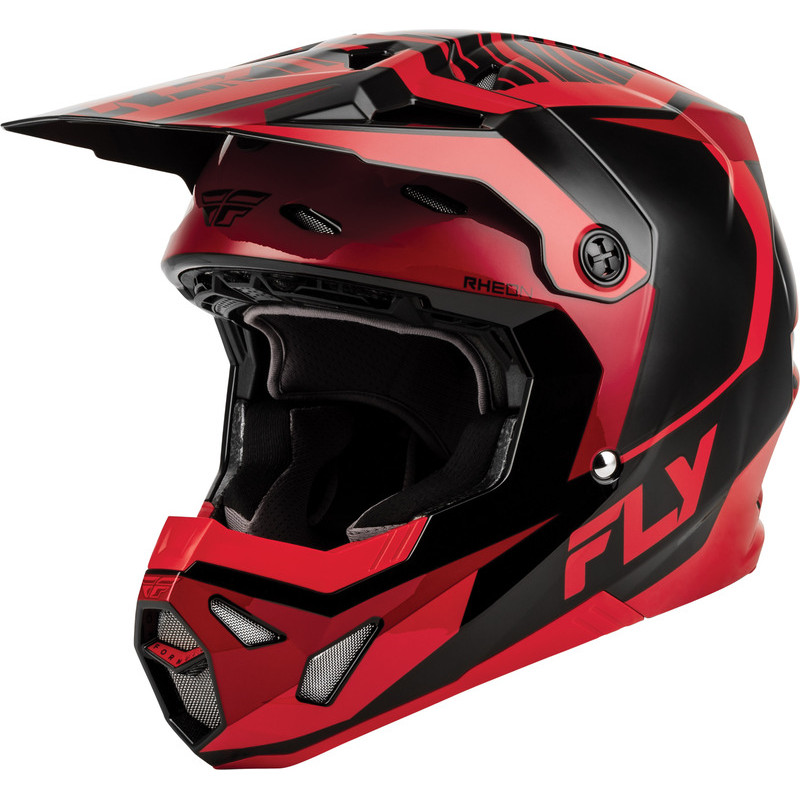 FLY RACING Formula CP Charge Youth Helmet - Black/Red - size YL