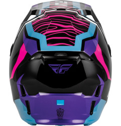 Casco infantil FLY RACING Formula CP Charge - negro/violeta/rosa/azul