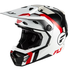 Casco infantil FLY RACING Formula CP Seal - blanco/negro/rojo