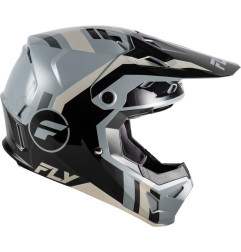 Casco infantil FLY RACING Formula CP Seal - negro/gris/Light Grey - talla YL