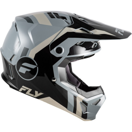 Casque enfant FLY RACING Formula CP Seal - noir/gris/Light Grey - taille YL