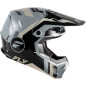 FLY RACING Formula CP Seal Jugendhelm - Schwarz/Grau/Light Grau - Größe YL