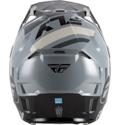 FLY RACING Formula CP Seal Jugendhelm - Schwarz/Grau/Light Grau