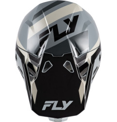 FLY RACING Formula CP Seal Youth Helmet - Black/Grey/Light Grey