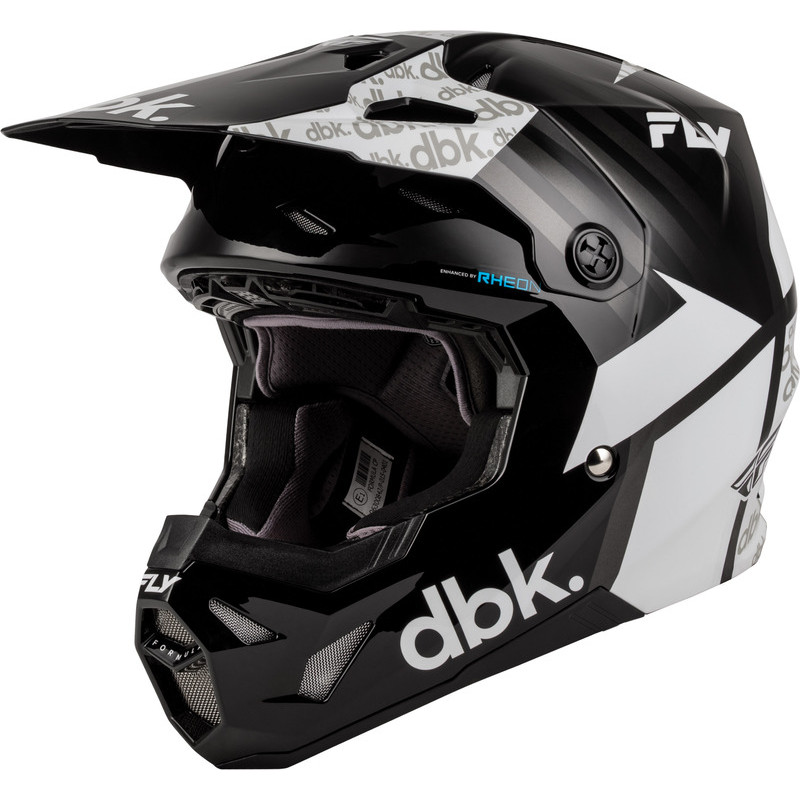 Casque enfant FLY RACING Formula CP DBK - noir/blanc/gris - taille YL