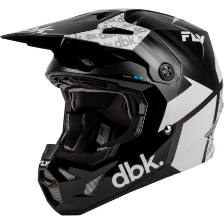 Casco infantil FLY RACING Formula CP DBK - negro/blanco/gris