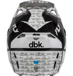 FLY RACING Formula CP DBK Jugendhelm - Schwarz/Weiß/Grau