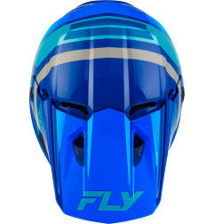 Casque enfant FLY RACING Kinetic Scrap - bleu/Light Blue/gris