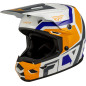 Casco infantil FLY RACING Kinetic Scrap - blanco/naranja/azul/gris Casco infantil FLY RACING Kinetic Scrap - blanco/naranja/azul/gris