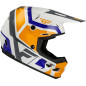 FLY RACING Kinetic Scrap Youth Helmet - White/Orange/Blue/Grey FLY RACING Kinetic Scrap Youth Helmet - White/Orange/Blue/Grey
