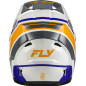 Casque enfant FLY RACING Kinetic Scrap - blanc/Orange/bleu/gris