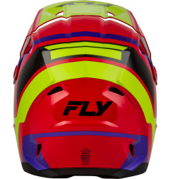 FLY RACING Kinetic Scrap Youth Helmet - Red/Hi-Vis/Purple/Black