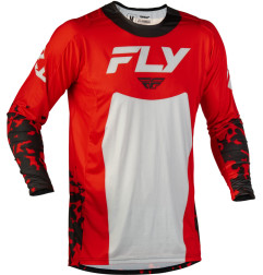 Camiseta infantil FLY RACING Lite Flake - rojo/gris/negro