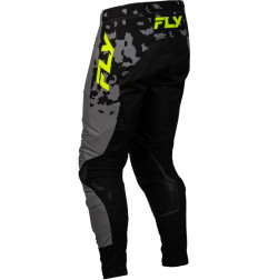 FLY RACING Lite Flake Jugend Hose - Grau/Hi-Vis/Schwarz