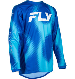 FLY RACING Kinetic Torch Youth Jersey - Light Blue/Blue