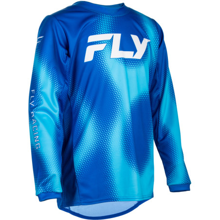 FLY RACING Kinetic Torch Youth Jersey - Light Blue/Blue