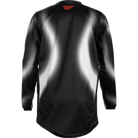 FLY RACING Kinetic Torch Jugend Jersey- Schwarz/Weiß/Orange