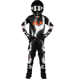 FLY RACING Kinetic Torch Youth Jersey - Black/White/Orange