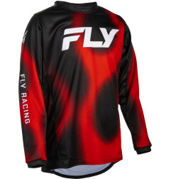FLY RACING Kinetic Torch Jugend Jersey- Schwarz/Rot/Weiß