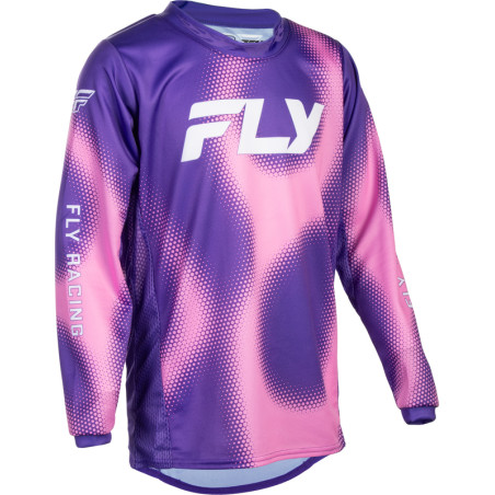 FLY RACING Kinetic Torch Jugend Jersey- Purple/Rosa