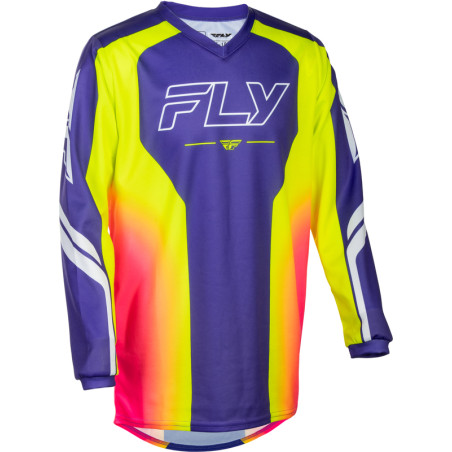 FLY RACING F-16 Raze Jugend Jersey- Purple/Rot/Gelb