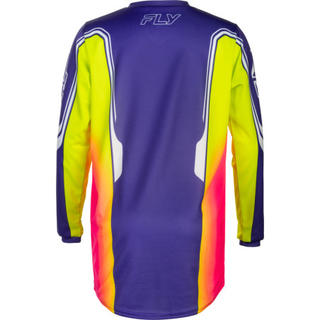 Camiseta infantil FLY RACING F-16 Raze - violeta/rojo/amarillo