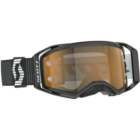 Masque SCOTT Prospect 2.0 AMP Chrome - noir/blanc écran Gold Chrome Works