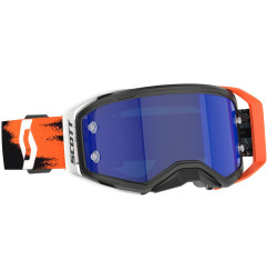 Gafas SCOTT Prospect 2.0 AMP Chrome – Negro/Naranja neón – Lente Blue Chrome Works