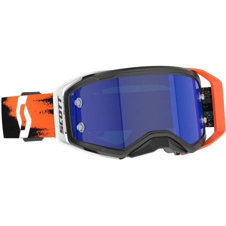 SCOTT Prospect 2.0 AMP Chrome Goggle - Black/Neon Orange Blue Chrome Works Lens