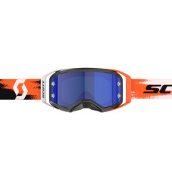 SCOTT Prospect 2.0 AMP Chrome Goggle - Black/Neon Orange Blue Chrome Works Lens