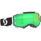 Masque SCOTT Fury - noir/blanc écran Green Chrome Works Masque SCOTT Fury - noir/blanc écran Green Chrome Works