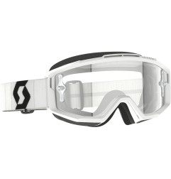 SCOTT Split OTG Goggle - White/Black Clear Works Lens