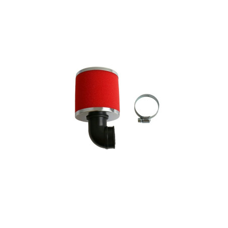 Filtre à air ATHENA double couche ignifugé conique Ø30 mm coudé 90° mousse pour BETA, RIEJU et APRILIA de 1995 à 2024