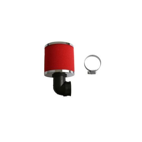 Filtro de aire ATHENA doble capa ignífugo cónico Ø35 mm acodado 90° espuma para BETA, RIEJU y APRILIA de 1995 a 2024