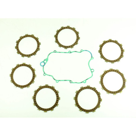 Kit disques garnis d'embrayage ATHENA + joint de carter pour HUSQVARNA WRE 125 de 1995 à 2012