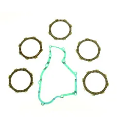 Kit de discos de fricción de embrague ATHENA + junta de tapa para HONDA CR 80, CR 85 de 1984 a 2007