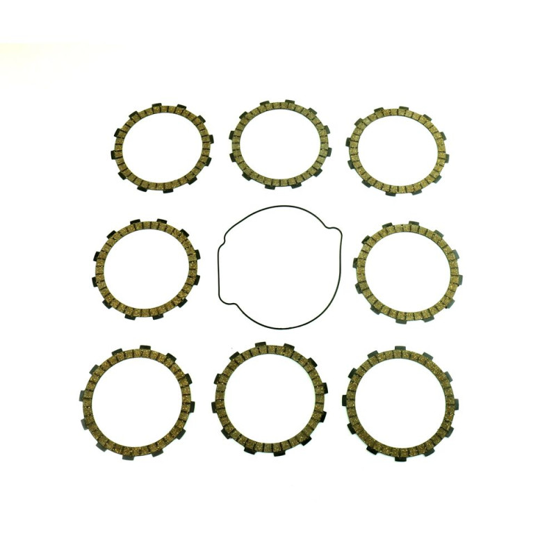 Kit disques garnis d'embrayage ATHENA + joint de carter pour KTM EXC 450, XCW 450 2011 Kit disques garnis d'embrayage ATHENA + joint de carter pour KTM EXC 450, XCW 450 2011