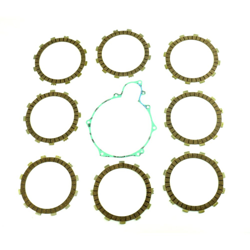Kit disques garnis d'embrayage ATHENA + joint de carter pour YAMAHA WR 250, YZ 250 de 1988 à 1998
