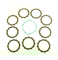 Kit de discos de fricción de embrague ATHENA + junta de tapa para KTM EGS, EXC, MX, MXC, SX 250, 300, 360, 380 de 1992 a 2003