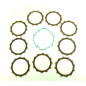 Kit disques garnis d'embrayage ATHENA + joint de carter pour KTM EGS, EXC, MX, MXC, SX 250, 300, 360, 380 de 1992 à 2003