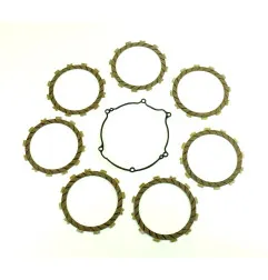Kit disques garnis d'embrayage ATHENA + joint de carter pour KAWASAKI KX 125 de 2003 à 2008