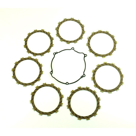 Kit disques garnis d'embrayage ATHENA + joint de carter pour KAWASAKI KX 125 de 2003 à 2008